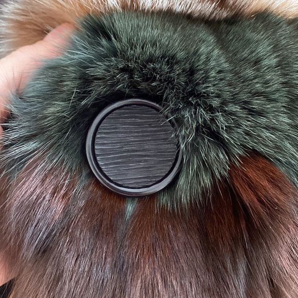 Multi colored fur jacket - Picture 5 of 7